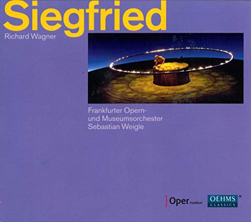CD cover for Wagner’s “Siegfried” featuring a stage performance image.