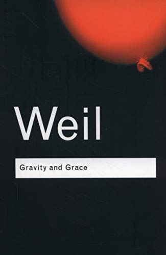 Book cover for Gravity and Grace by Weil, featuring a red sphere on black.