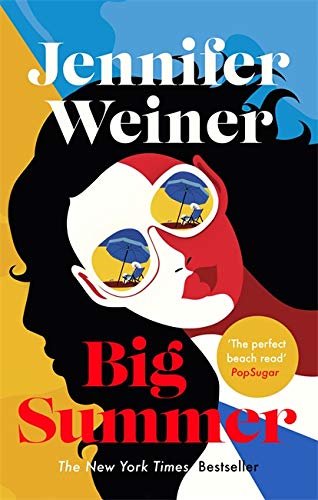 Book cover: woman’s face with sunglasses reflecting a beach scene.