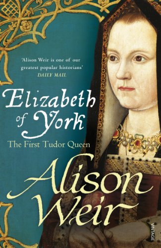 Book cover featuring a portrait of Elizabeth of York, teal background.