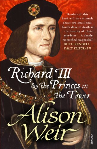 Book cover: portrait of Richard III with title "Richard III and the Princes".