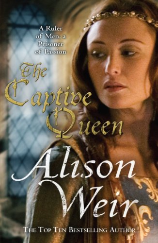 Book cover featuring a woman with a crown, titled "The Captive Queen.