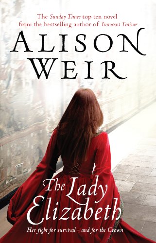 Book cover: woman in red gown, back view, historical fiction.