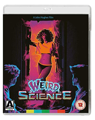 Weird Science" Blu-ray cover featuring a woman and shadowy figures in neon colors.