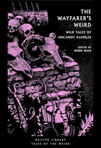 Book cover featuring a pink and black illustration of skulls and a hiking backpack.