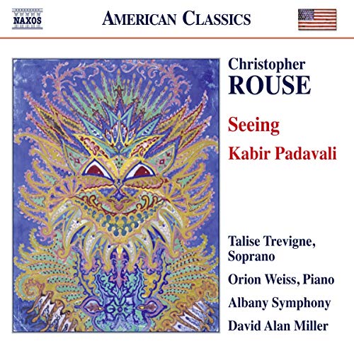 CD cover for "Seeing" by Rouse, featuring colorful, abstract face art.