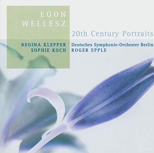 CD cover for Egon Wellesz’s “Leben, Traum Und Tod” with floral imagery.