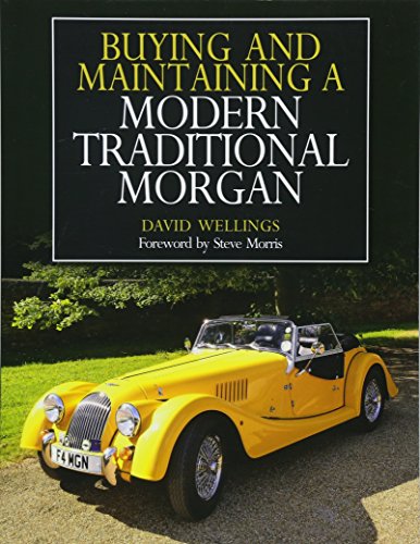 Book cover featuring a yellow Morgan sports car on a lawn.