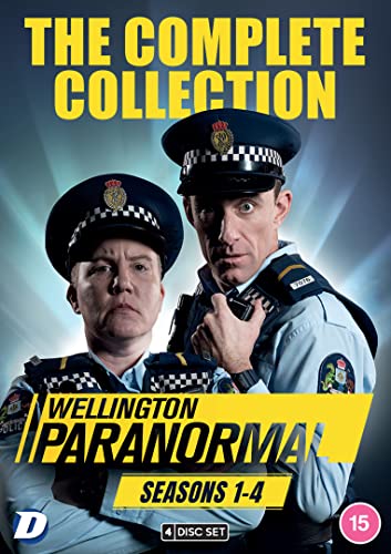 DVD cover for "Wellington Paranormal" featuring two police officers.