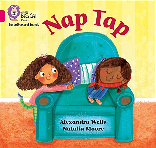Book cover: two children beside a teal armchair, reading.