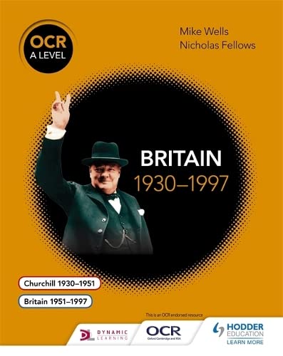 Textbook cover: "Britain 1930–1997" with image of Winston Churchill.