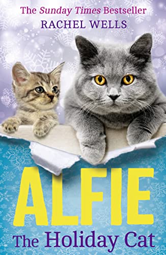 Book cover featuring a large grey cat and a small tabby kitten.