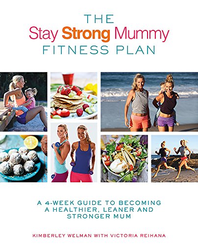 Book cover featuring women exercising, healthy food, and a beach scene.