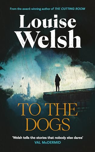 Book cover: person on bridge, city skyline, dark and moody atmosphere.