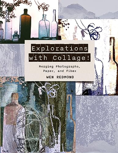Book cover with collage art featuring bottles and floral elements.