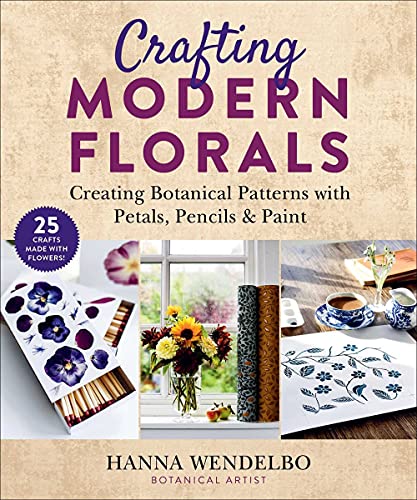 Book cover featuring floral art, pencils, paint, and botanical illustrations.