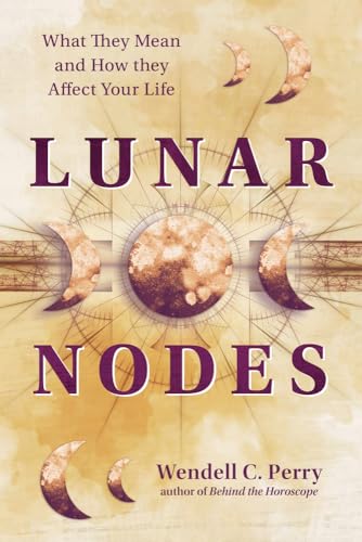 Book cover for “Lunar Nodes” with celestial imagery and bold text.