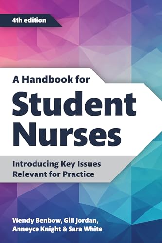 Book cover: "A Handbook for Student Nurses," fourth edition.