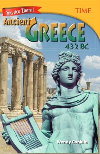 Book cover: "You Are There! Ancient Greece 432 BC" with columns and statue.