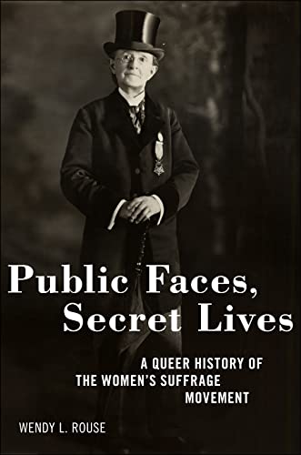 Book cover: historical portrait, title “Public Faces, Secret Lives.”