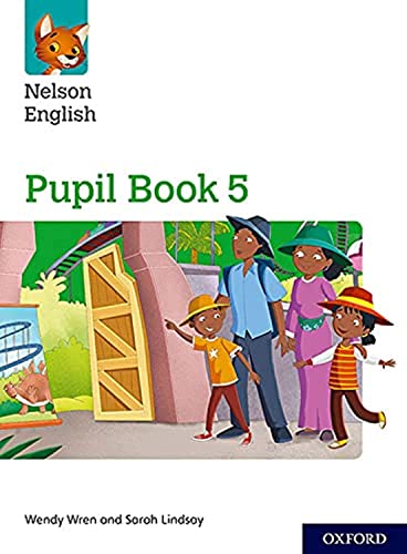 Nelson English Pupil Book 5 cover with illustration of children.