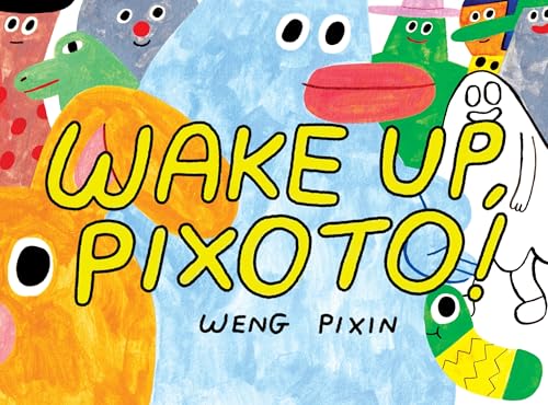 Colorful illustrated book cover with cartoon animals and bold yellow text.