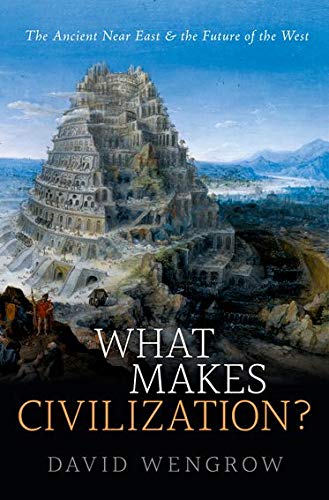 Book cover depicting the Tower of Babel with title "What Makes Civilization?".