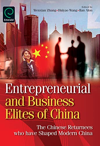 Book cover: “Entrepreneurial and Business Elites of China” with city skyline.