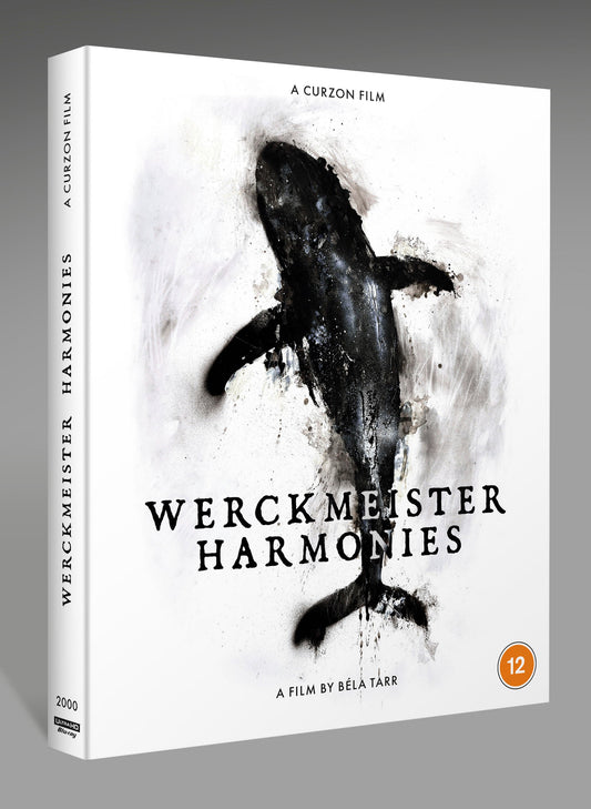 Blu-ray case cover featuring a black ink illustration of a whale on white background.