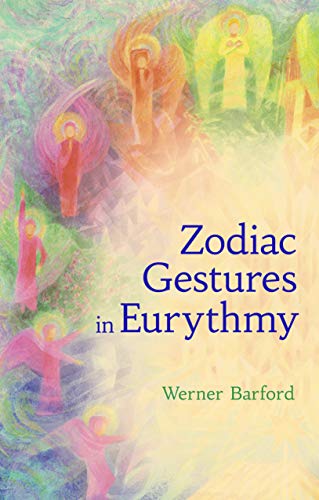 Book cover with watercolor figures and the title "Zodiac Gestures in Eurythmy.
