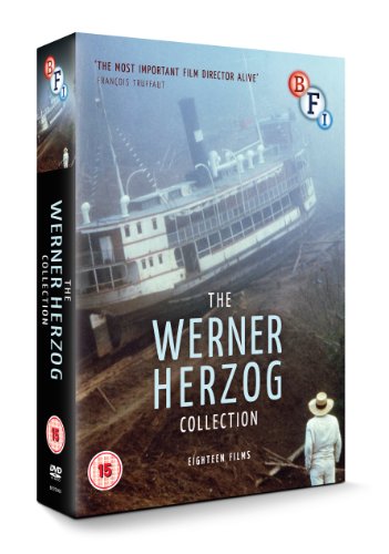 DVD case for Werner Herzog Collection, featuring a ship and a man.
