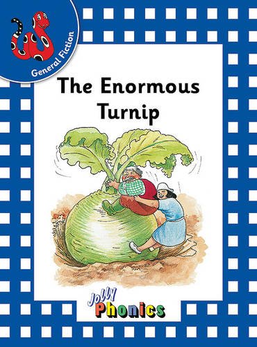 Book cover: "The Enormous Turnip" illustration of people pulling a large turnip.