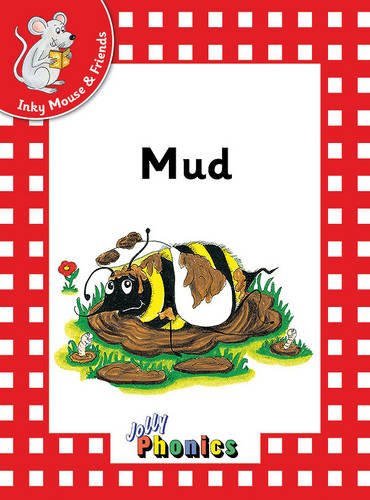 Jolly Phonics book cover titled Mud featuring a bee covered in mud.