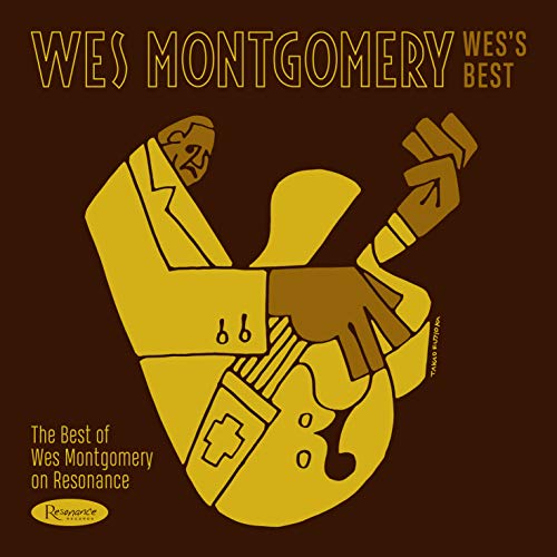 CD cover for Wes Montgomery’s “Wes’s Best” featuring abstract guitar art.