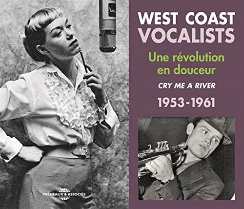 CD cover for “West Coast Vocalists 1953-61” featuring a singer at a microphone.
