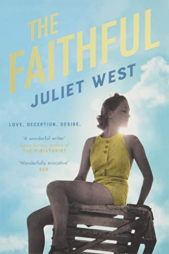 Book cover: woman in yellow swimsuit sits on wooden crate.