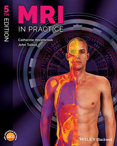 Book cover: “MRI in Practice, 5th Edition” featuring a human anatomy scan.
