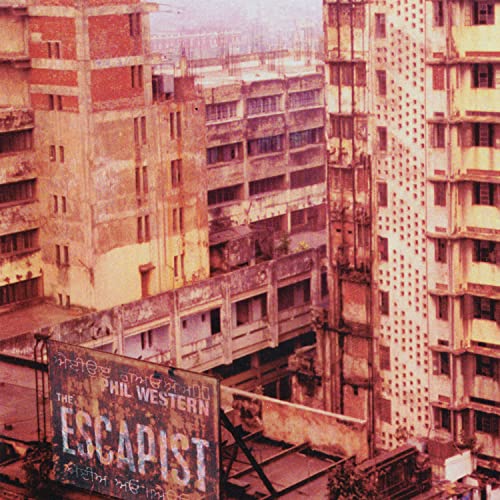 Album cover for Phil Western’s “The Escapist” featuring urban architecture.