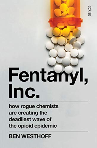 Book cover showing white pills spilling from an orange prescription bottle on white background.