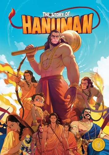Book cover depicting Hanuman, a muscular monkey deity, and other figures.