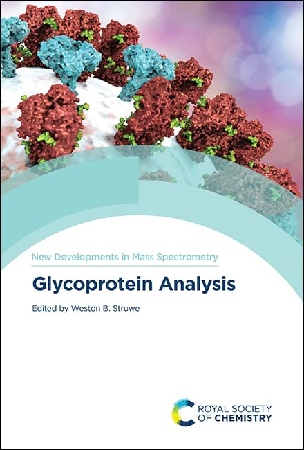 Book cover: "Glycoprotein Analysis, Volume 15" with molecular structure imagery.