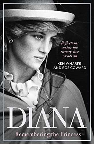 Black and white book cover featuring Princess Diana in profile.