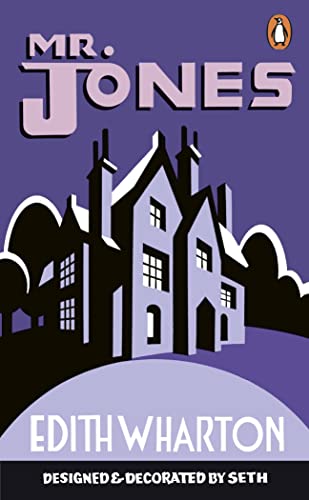 Book cover: "Mr Jones" by Edith Wharton, featuring a haunted house illustration.