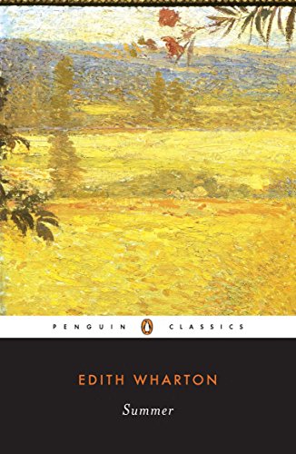 Book cover for Summer by Edith Wharton featuring an impressionist painting of a yellow field.