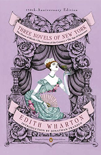 Book cover for Edith Wharton’s “The Custom of the Country,” floral design.