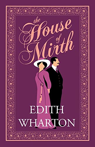 Book cover for The House of Mirth by Edith Wharton featuring a stylized couple.