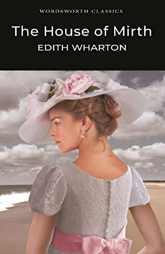 Book cover for The House of Mirth featuring a woman in a floral hat.