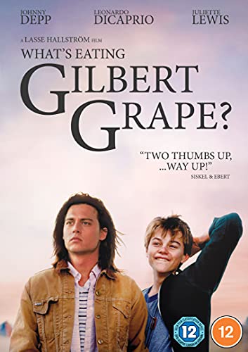 What's Eating Gilbert Grape" DVD cover with Johnny Depp and Leonardo DiCaprio.