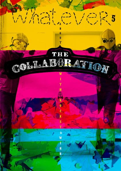 Colorful magazine cover featuring figures in masks and bold text.
