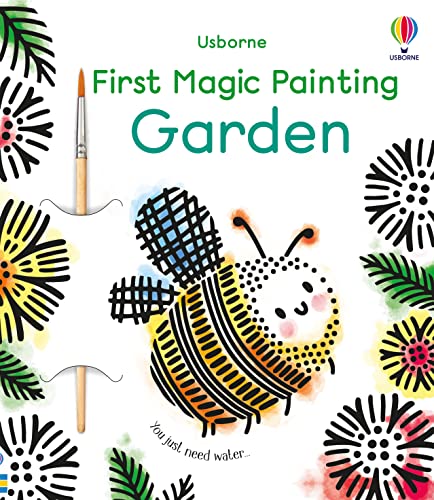 Book cover featuring a cartoon bee, flowers, and a paintbrush on a white background.